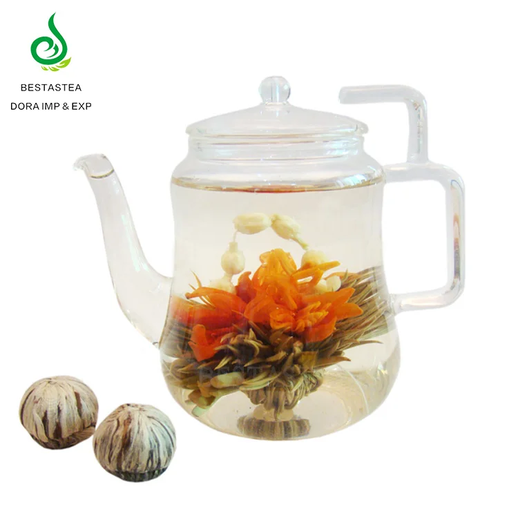 Best Spring EU Standard Flavored White tea Jasmine Lily Blossom Tea Blooming Flower Tea