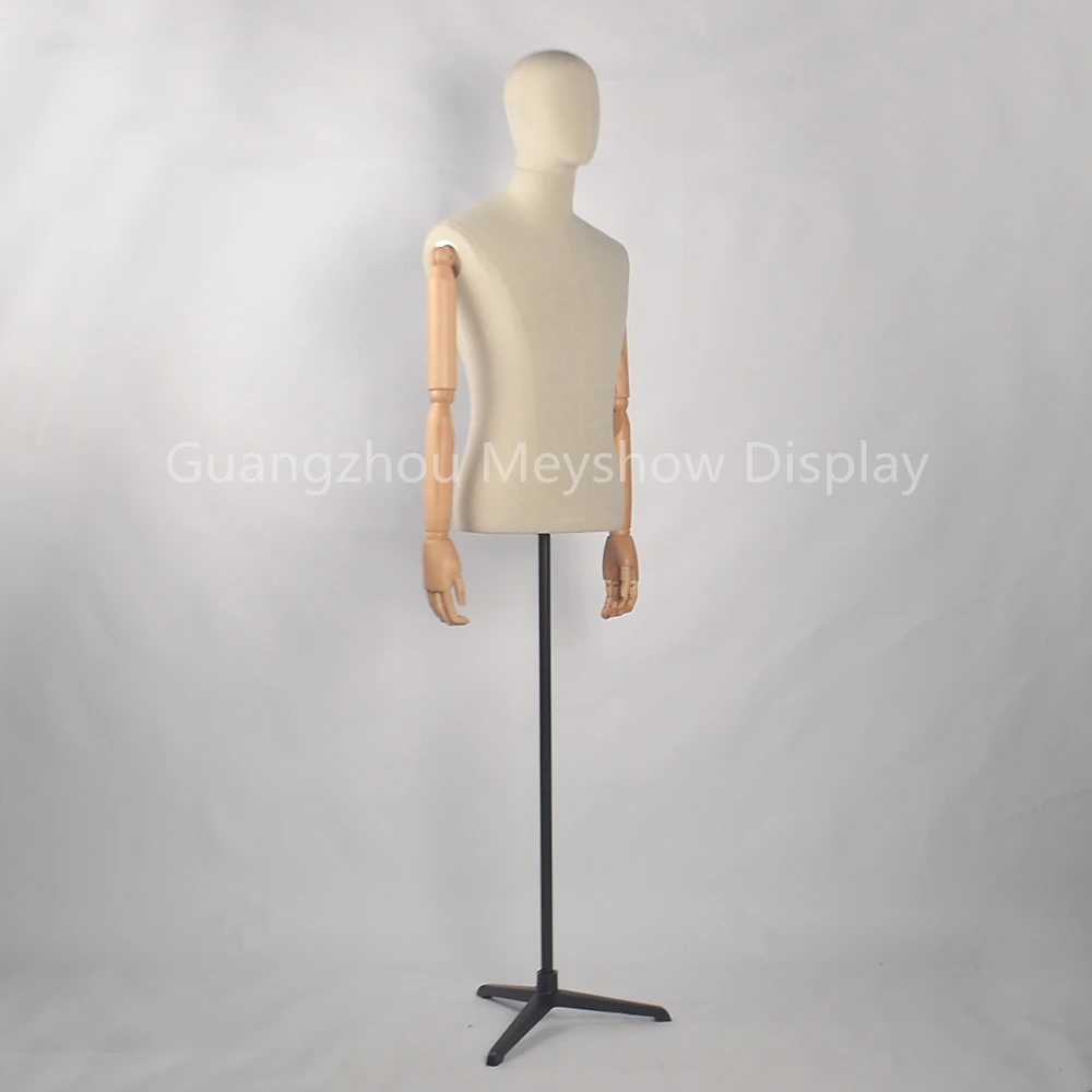 Clothes Store Mannequins Male Half-body Dummy Garment Dress Window Display