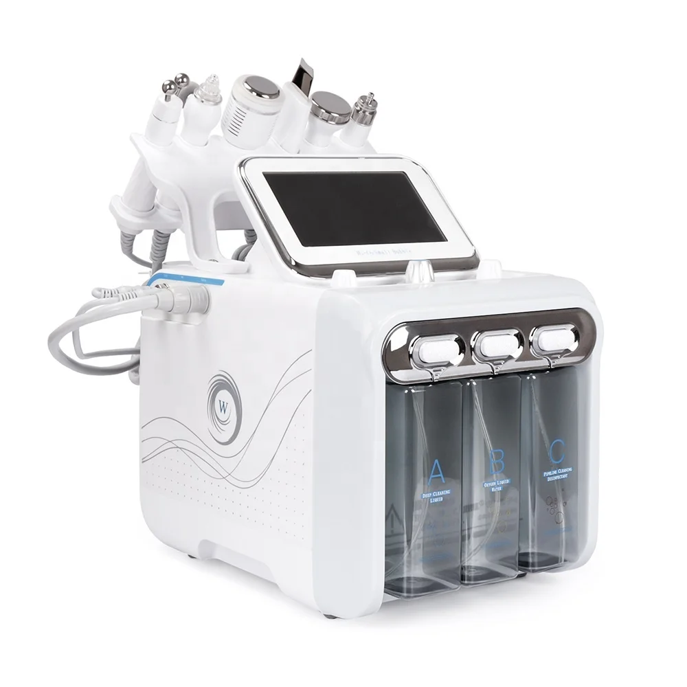 Portable 7 in 1  H2O2 Oxygen Bubble Hydrafaci Diamond Aqua Peel Hydradermabrasion Hydro Microdermabrasion Facial Machine