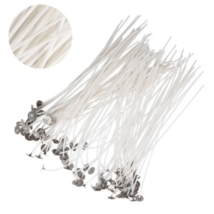20cm 100 sticks candle wick ghee wick tightly braided wax wick