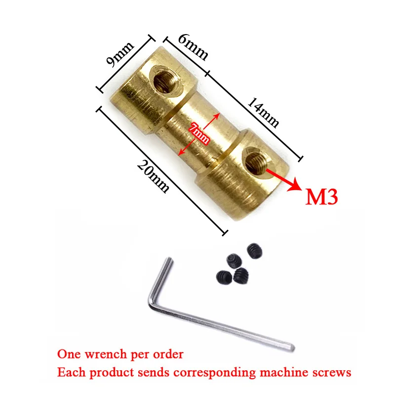 Aoda Brass coupling Copper connecting shaft motor coupler Motor rigidity Model High torque Coupling