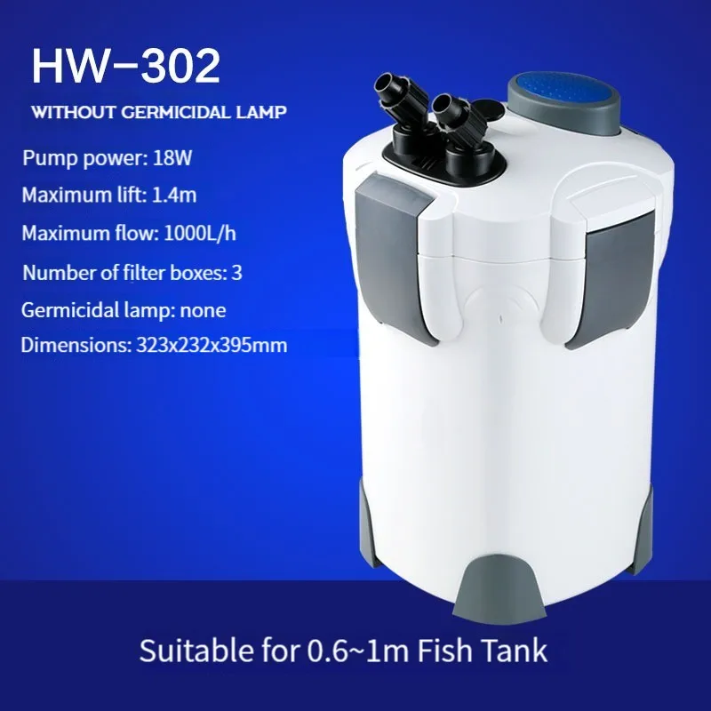 High Quality SUNSUN Efficiently Canister Filter Aquarium External Canister HW-302 External Canister Filter for Fish Tank