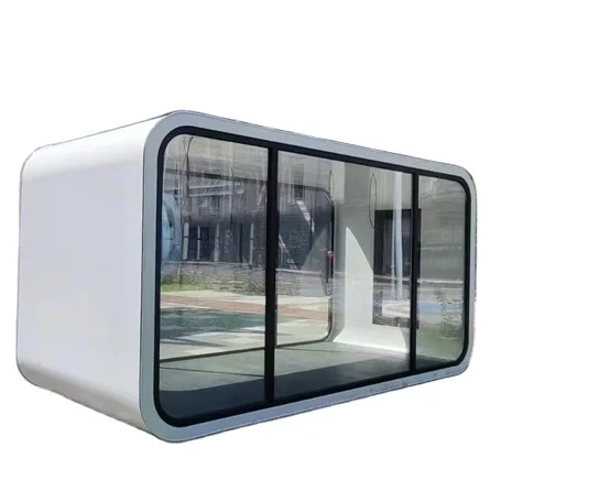 Customized Modern Outdoor Modular Design Prefabricated Steel Structure Apple Cabin Office Pod for Hotels Sandwich Panel Houses