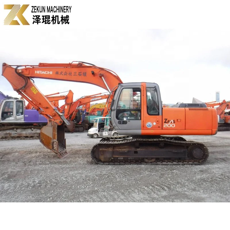 Japan Brand 20Ton Excavator Machine Used Hitachi ZX 200 Excavator ZX200-1