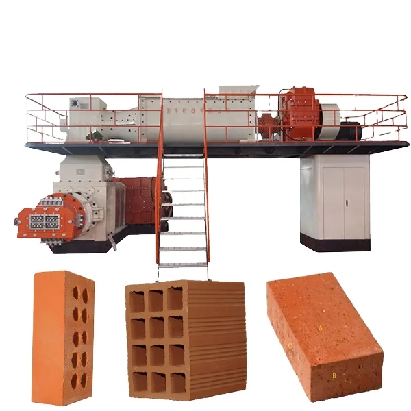 Jkr China Lower Price Bricks Vacuum Extruder Red Soil Mud Clay Hollow Brick Making Machinery
