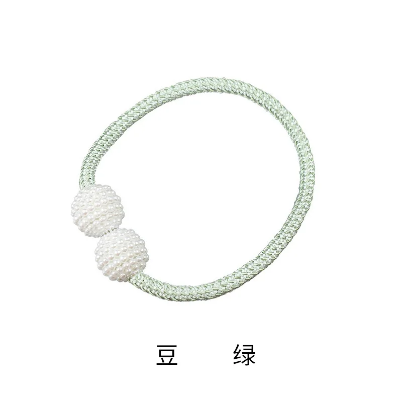 Curtain buckle accessories pearl magnetic binding rope