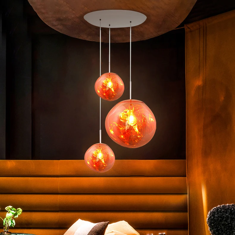 Nordic Post Modern Indoor Creative Art Design Bar Coffee Clothing Store Bed Room Led Decor Lava Chandelier