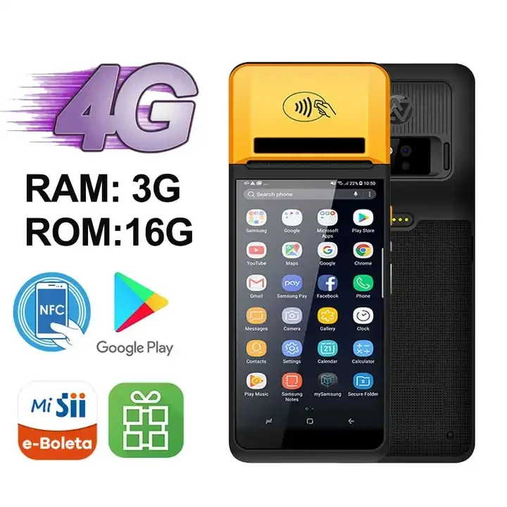 5.5/5.99 inch mobile wireless touch screen payment smart cash register handheld retail android pos systems for small business