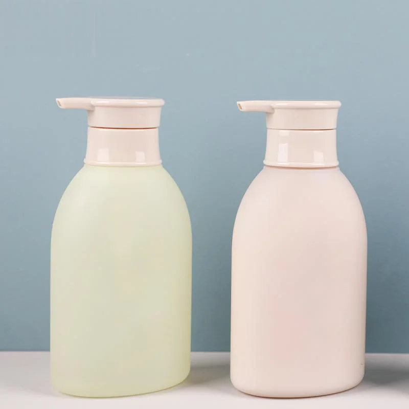 High Quality Colourful PE 300Ml 400Ml 500Ml 750Ml Shampoo Pump Bottle Lotion Round Shoulder for Cosmetic