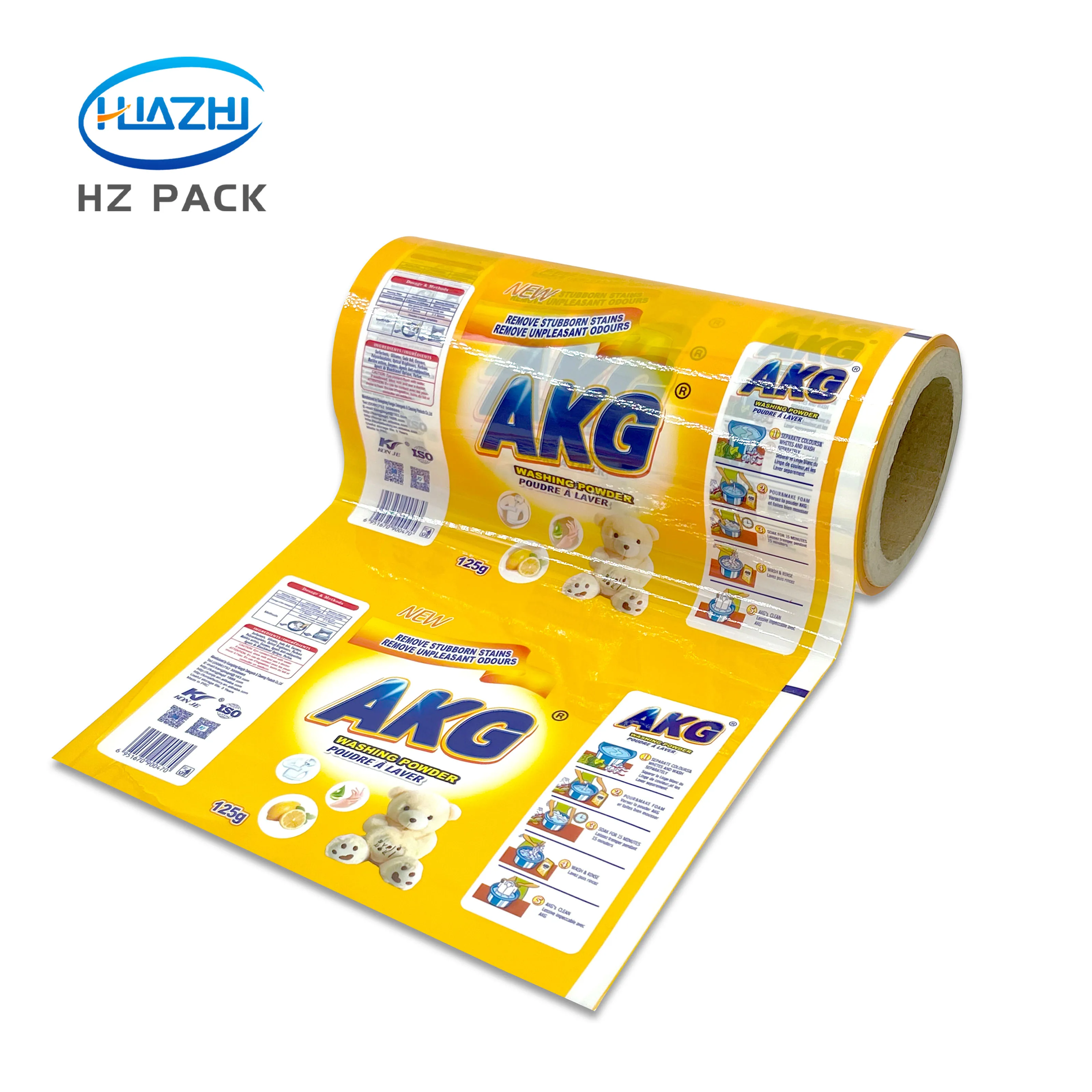 Custom Printing Cheap Plastic Packaging Roll Film Laundry Detergent Sachet Washing Powder Packing Film Roll