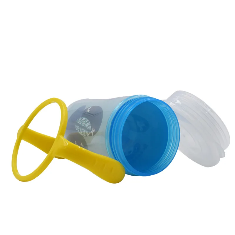 210ml/300ml Wholesale  baby drinking rotation anti spill plastic 360 degree  training cup feeding bottle