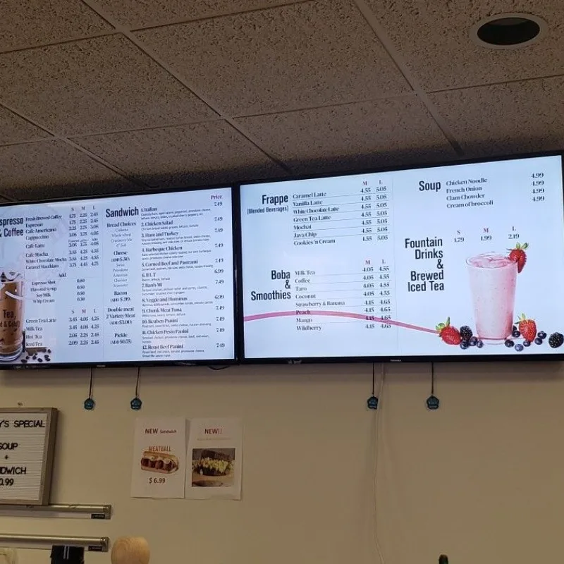 Aluminum Display Board Light Box Cafe Box Menu LED Advertising Menu Board For Restaurant Menu order light box Food