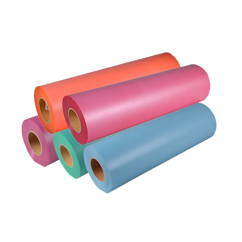 Ready to Ship flocked heat transfer film stickers iron on vinyl for clothes