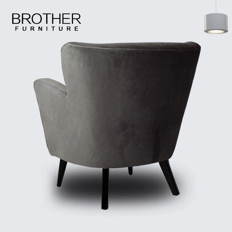 New trend product high back lazy sofa chair  aviators red velvet armchair