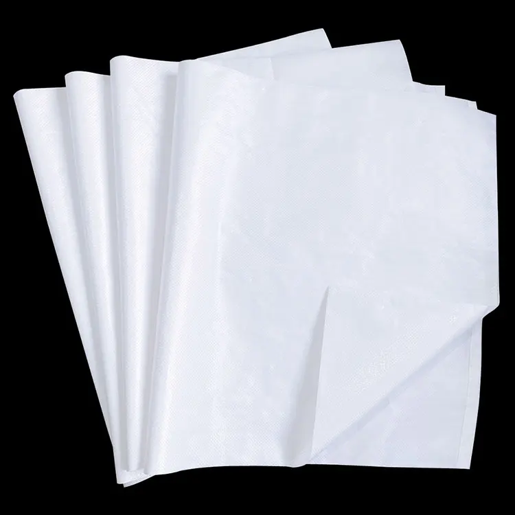 15Kg 25Kg 50Kg 100Kg White Color Polypropylene PP Woven Sack Bags For Grains Rice Flour