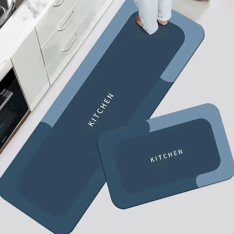 Anti Fatigue Water-proof Custom Pvc Anti-slip Kitchen Runner Mat Floor Non Slip Kitchen Rug Mat Sets