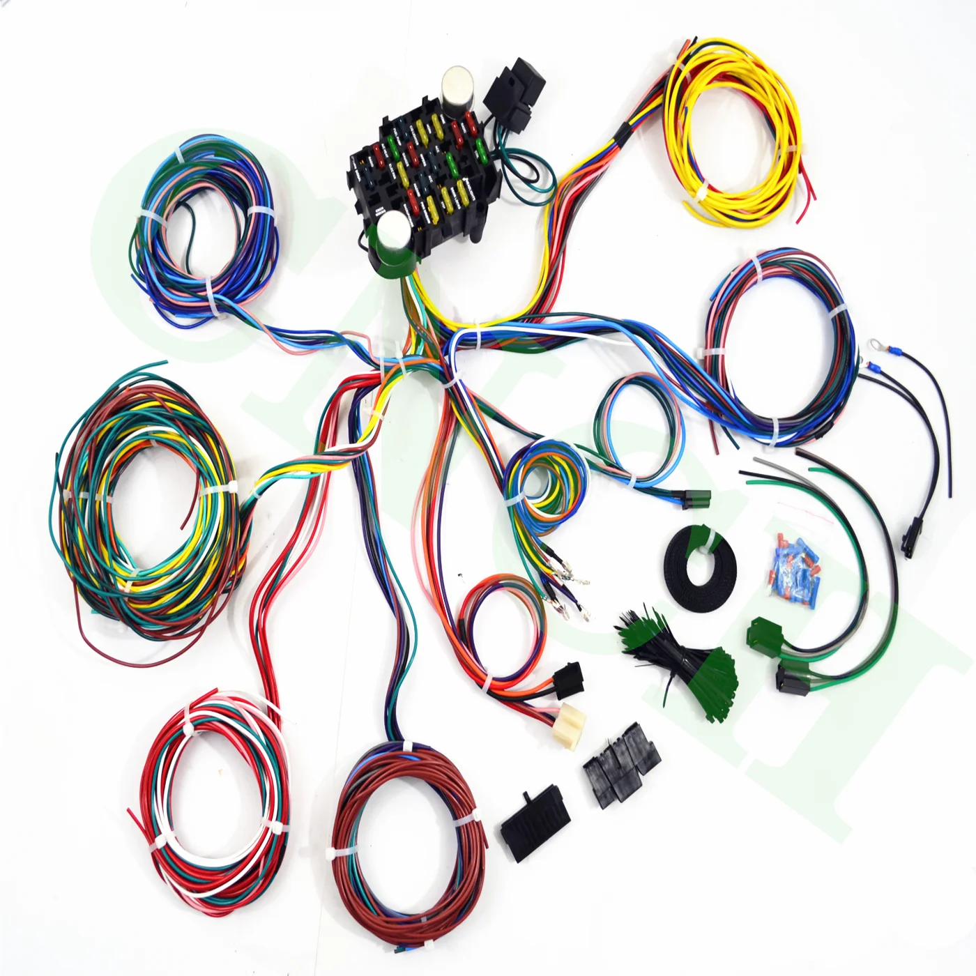 Universal 21 Circuit Wiring Harness For CHEVY MOPAR FORD JEEP HOTRODS