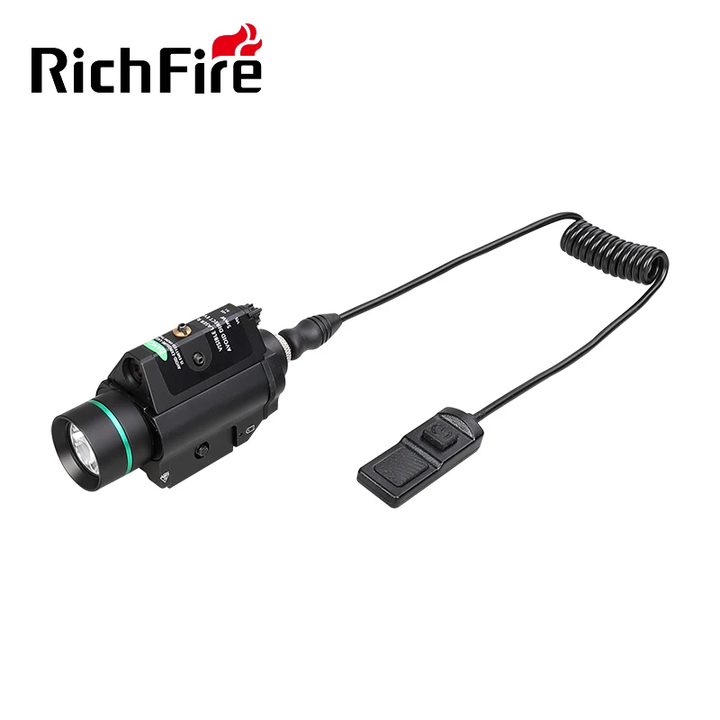 RichFire длинная дистанционная Проводная тактическая лазерная указка зеленый красный лазерный фонарик