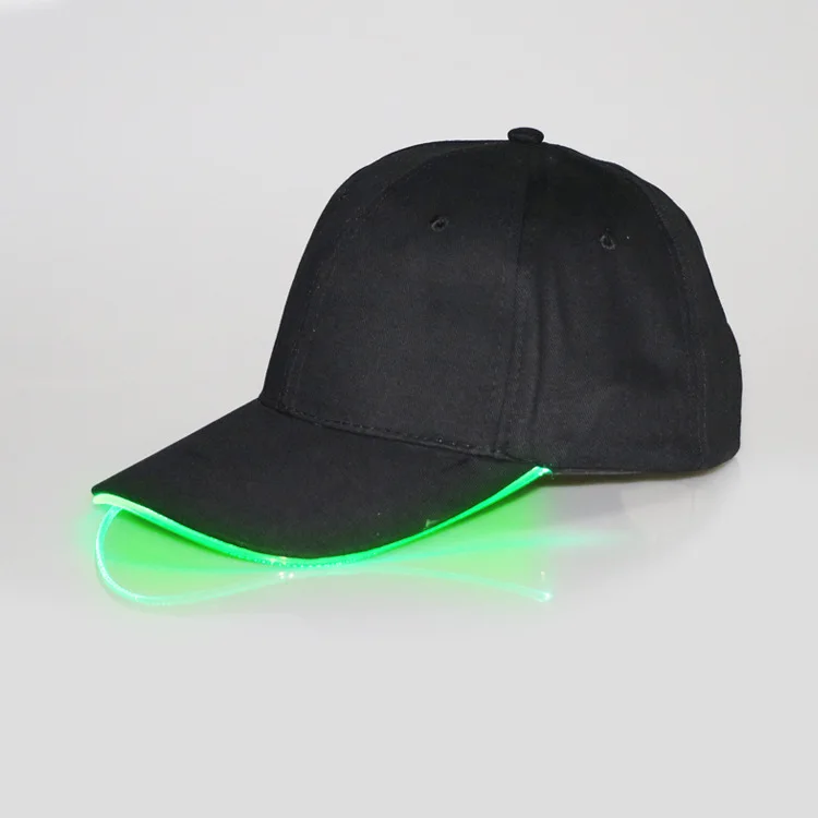 ALLCH New Hot Cotton Fashion Custom Logo RGB LED Holiday Baseball Cap Hat with Lights for Sports Promotional Party Club Luminous