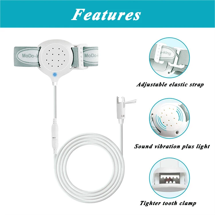 Arm Wear Bedwetting Moisture Sensor with Sound and Vibration Nighttime Bedwetting Alarm for Baby and Elderly People