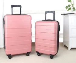 Wholesale Upright Horse ABS Material suitcase luggage set trolley travel bag luggage valise carry on luggage