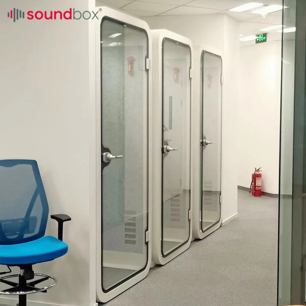 Movable personal soundproof cabin office private phone pod sound proof booth