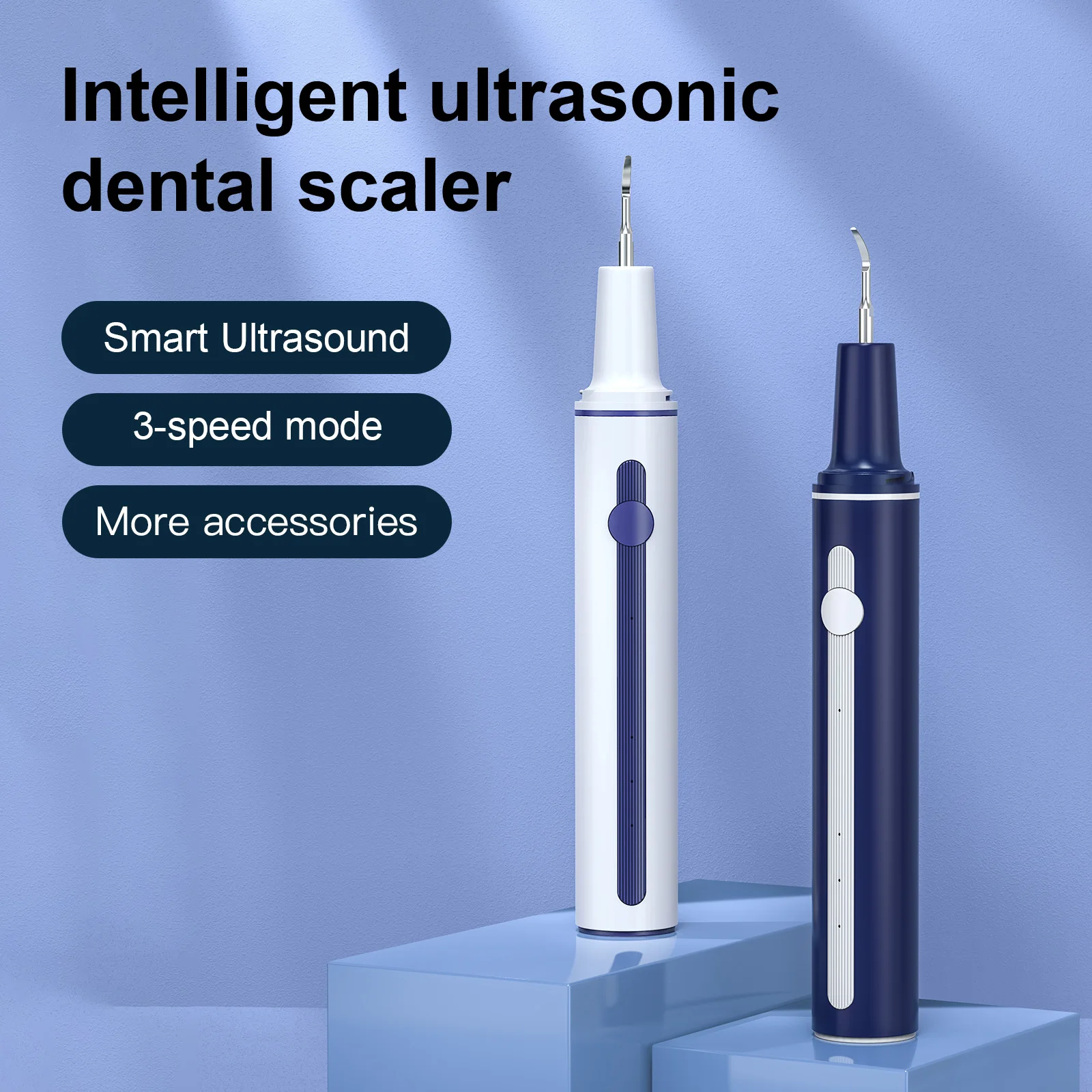 Custom Logo Sonic Tooth Cleaner Electric Dental Scaler Calculus Remover Plaque Tartar Removal Teeth Cleaning Tool