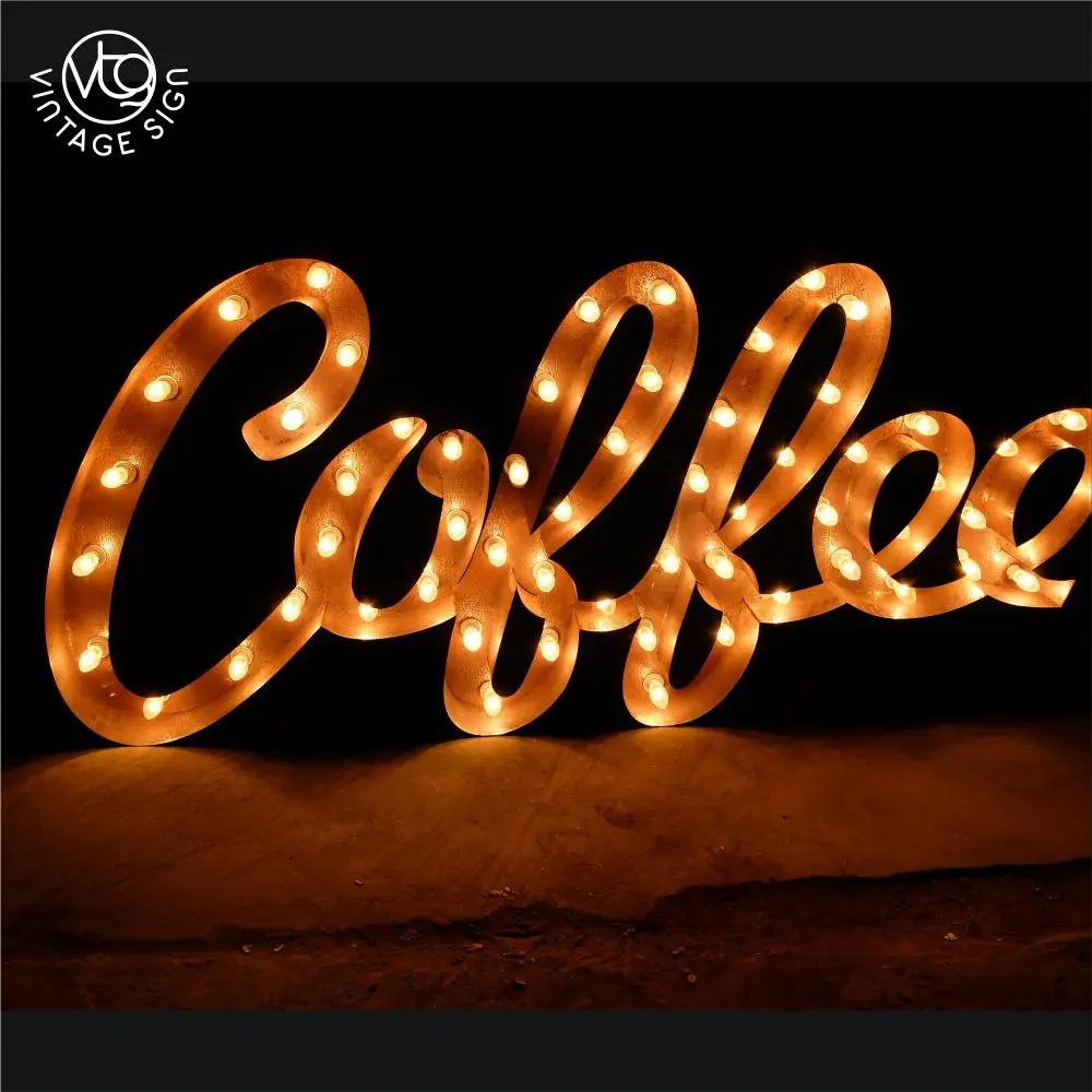 Custom Rust Letter Light Up Marquee 4ft Led MARRY Corrosion 4ft Rusty Marquee rusting Letters Metal Rust Signs With High Quality