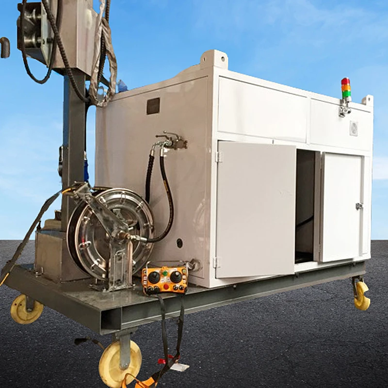 150bar IBC Tank Cleaning Automatic High Pressure Water Jet Cleaner Hydro Blasting Machine