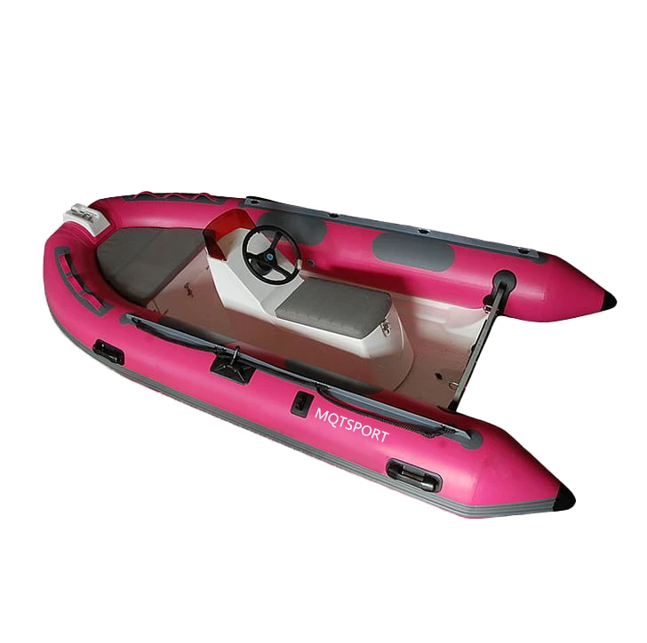 Top sale 2020 CE 4.2m foldable RIGID hull fiberglass hull inflatable fishing cabin rib boat OEM Customized boat