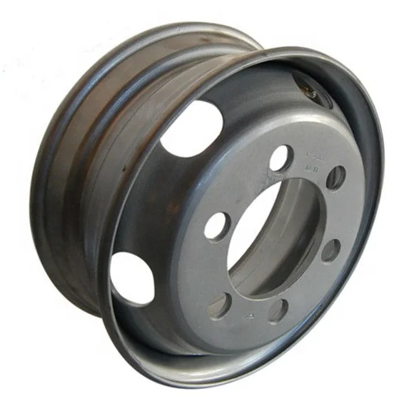 17.5*6.00 silver steel wheel for truck bus trailer high quality for global market
