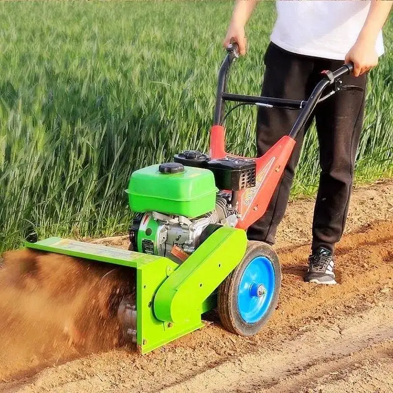 Micro Tiller, Four-wheel Drive Self-propelled Cultivator, Orchard Management Tillage and Weeding Machine, Trench Weeding Machine
