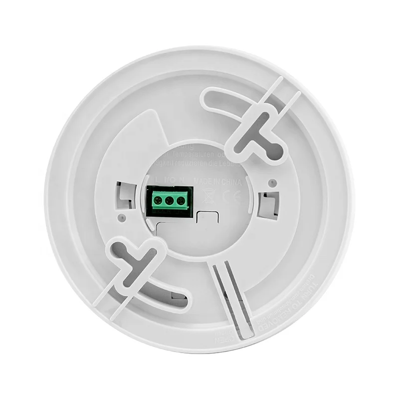 Conventional hard wire network independent smoke detector battery powered AC/DC dual power fire alarm LS-828-14