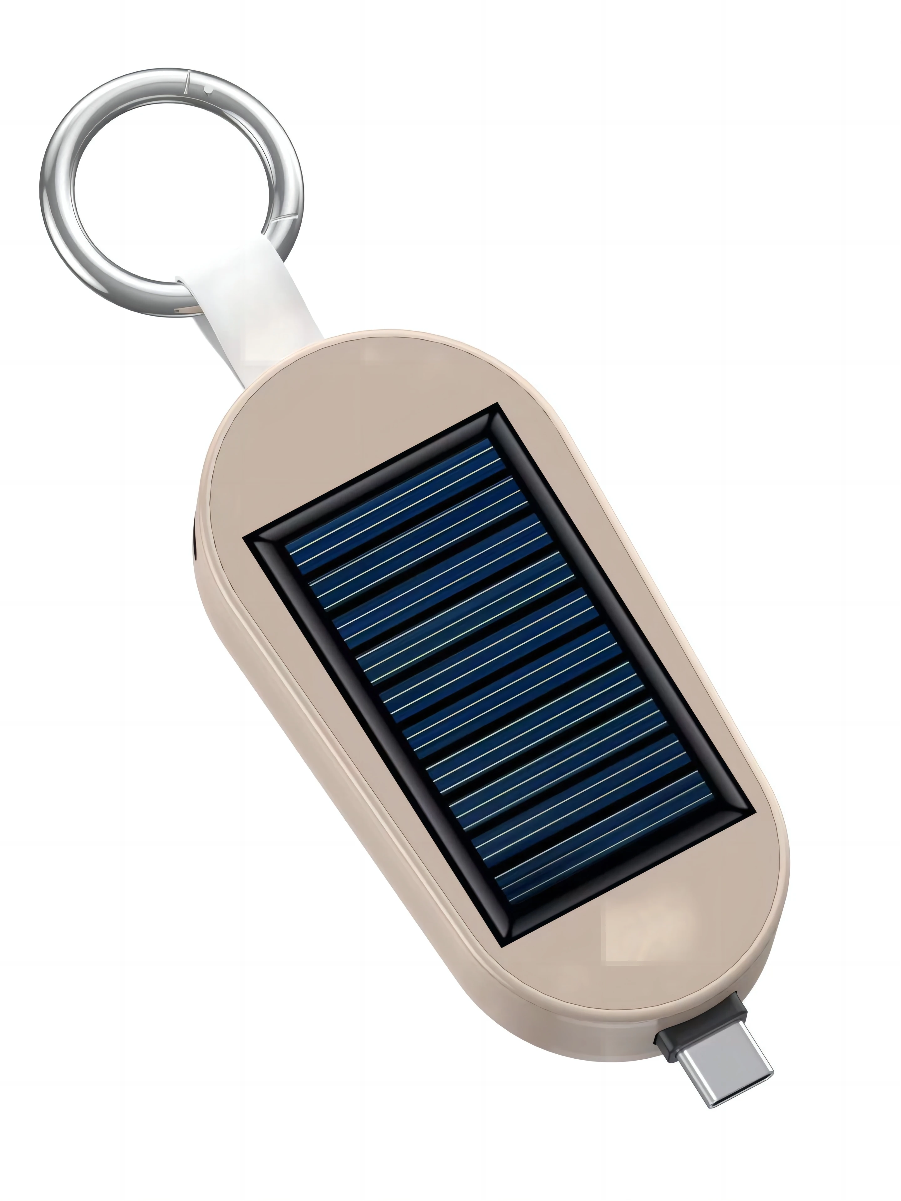 New Mini Solar Wireless Portable Charger 5000mah Emergency Keychain Powerbank Mobile Phone Key Chain Power Bank for iwatch
