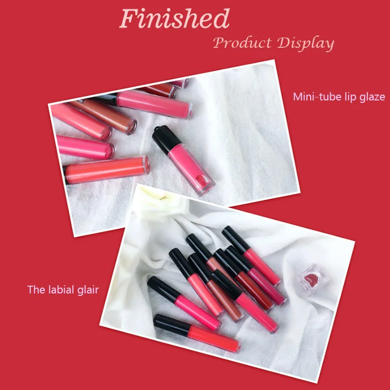 Spot DIY mini lip glaze dispensing tube, lip gloss sample empty tube trial pack, lipstick custom transparent tube
