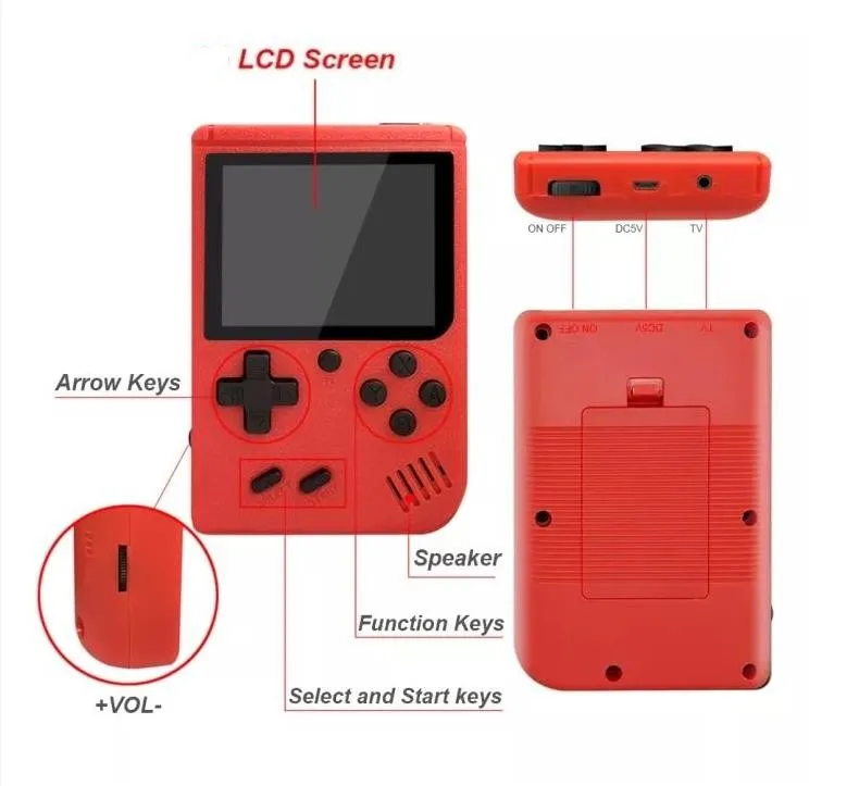 Retro Portable Handheld Mini 400 Games and in 1 TV Video Gaming Console Consola Game Box for Gift Kids