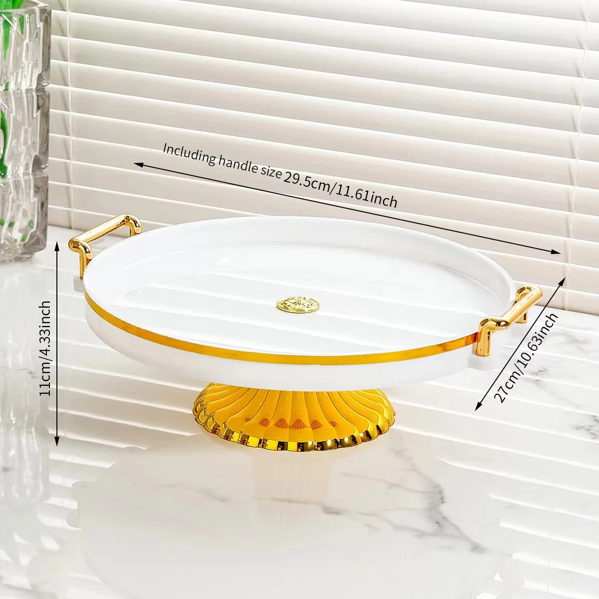 Transparent Cover Cake Plate Afternoon Tea Fruit Dessert Display Plate Food Dust Cover Pastry Plate