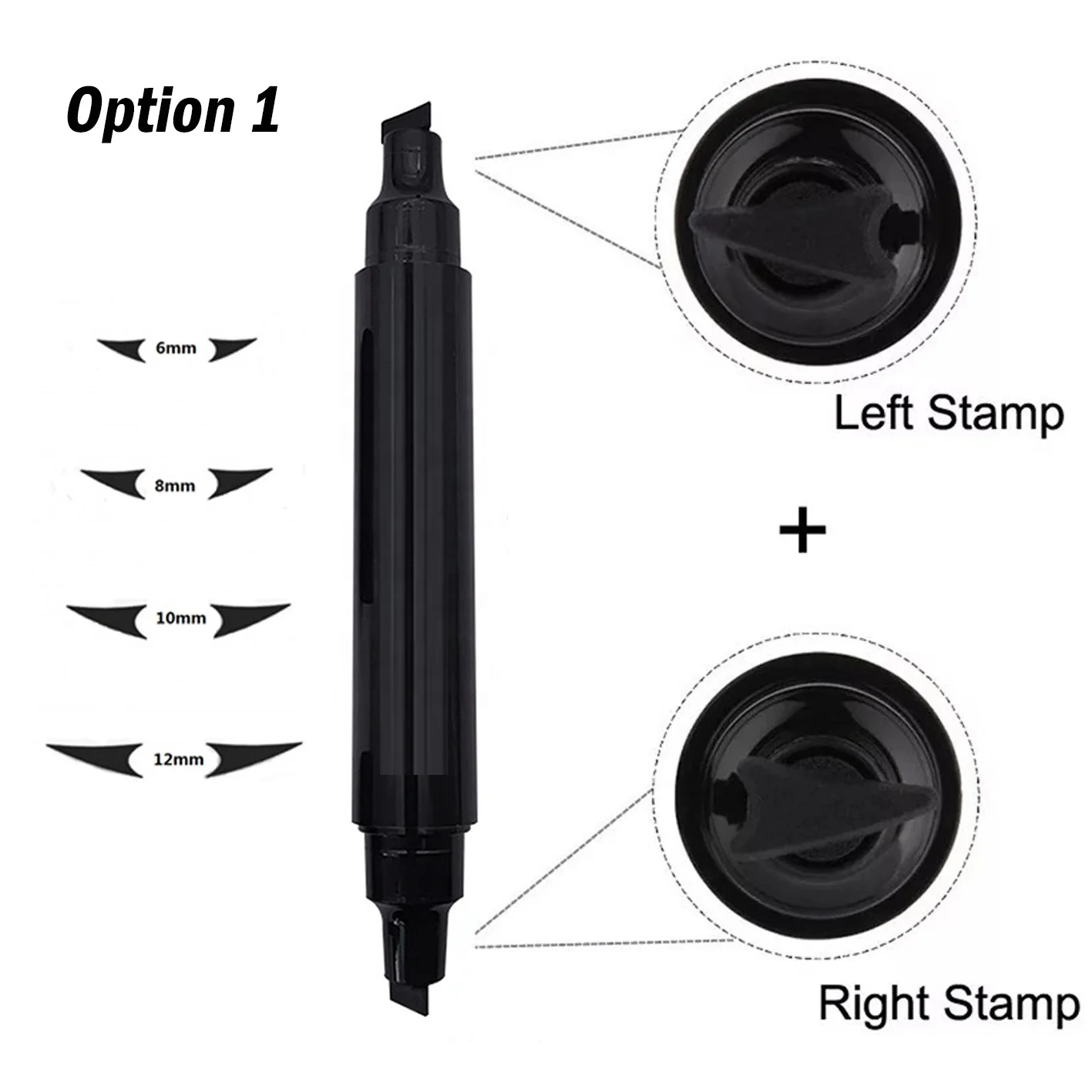 2Pcs Eye Liner Kit 2in1 Beauty Tools Liquid Cats Eye Wing Eyeliner With Eraser Private Label