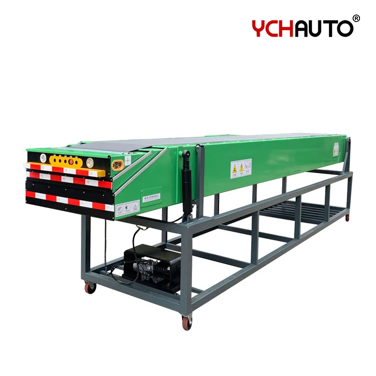 Logistics Center Truck Loading Unloading Telescopic Conveyors Robot Container System Extendable Boom Telescopic Belt Conveyor