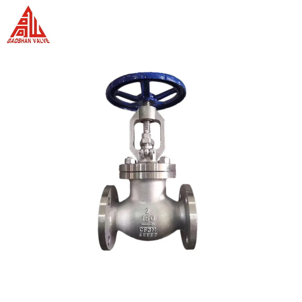 Globe Valve A216 WCB CF8 CF8M CF3 CF3M Stainless Steel Globe Valve