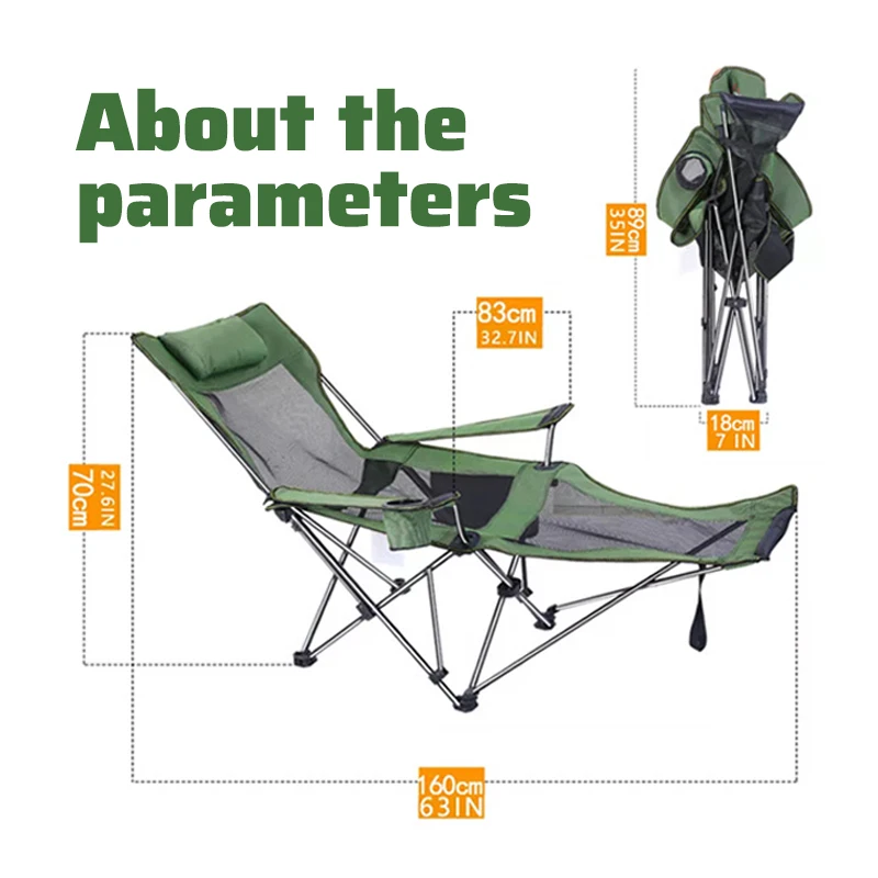 Folding Cheap Lounger Backpack Portable People Camping Beach Chair Reinforced For Fat