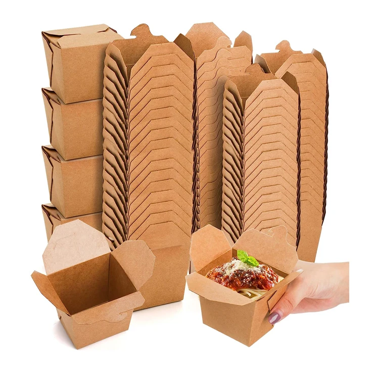 16OZ 26OZ Disposable Paper Doner Box Custom Printing Kebab Box Food Packaging Takeout Container Customisable Paper Noodle Box