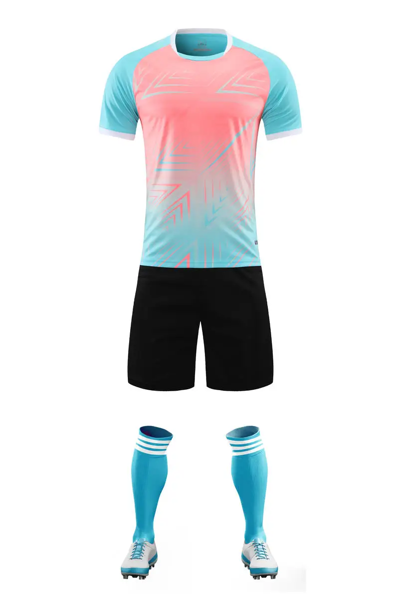 Wholesale Professional football Uniforms Custom Design Soccer Wear Kids Adult Football Shirt Uniforms Wear Soccer Jersey