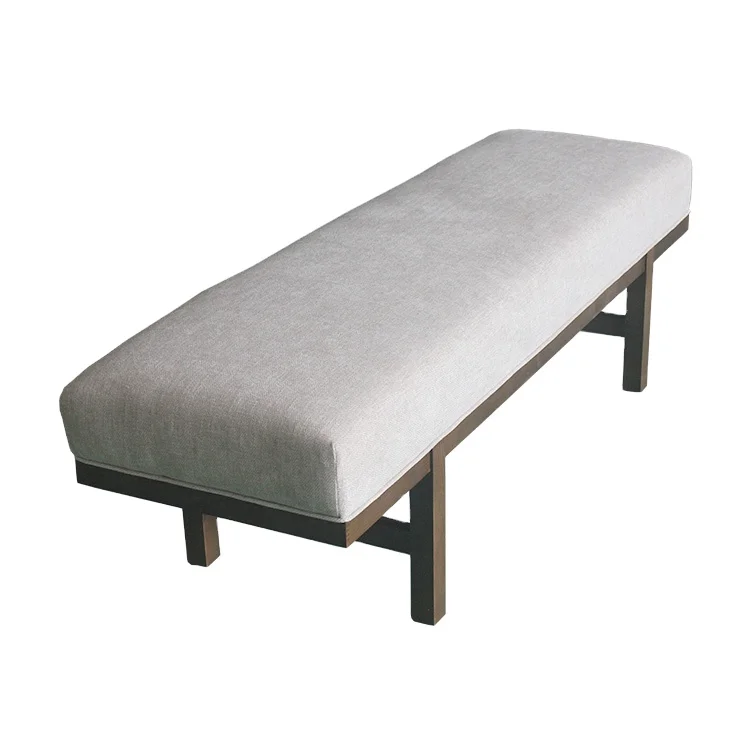 
Factory custom high quality hotel bedroom bed end bench for 5 star hotel 