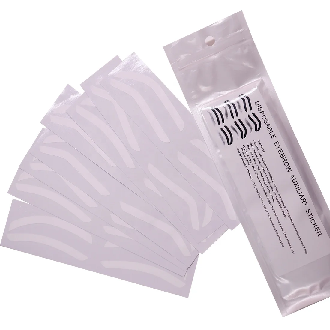 Airbrush Eyebrow Stickers Shaping Mapping Stencil White Eyebrow Auxiliary Sticker Eyebrow Shape Tape For Tinting