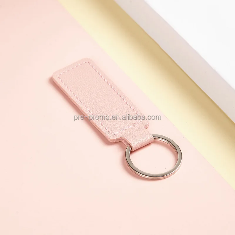 Custom wholesale cheap car leather keychain