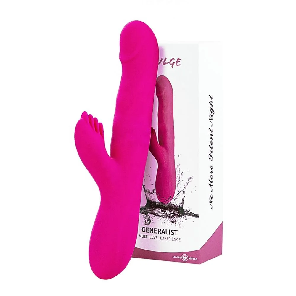 Thrusting Vibrator Dildo with Rabbit Brush Silicone Elastic Dildo Vibrator for Woman Clitoris Vagina G Spot Orgasm Adult Sex Toy
