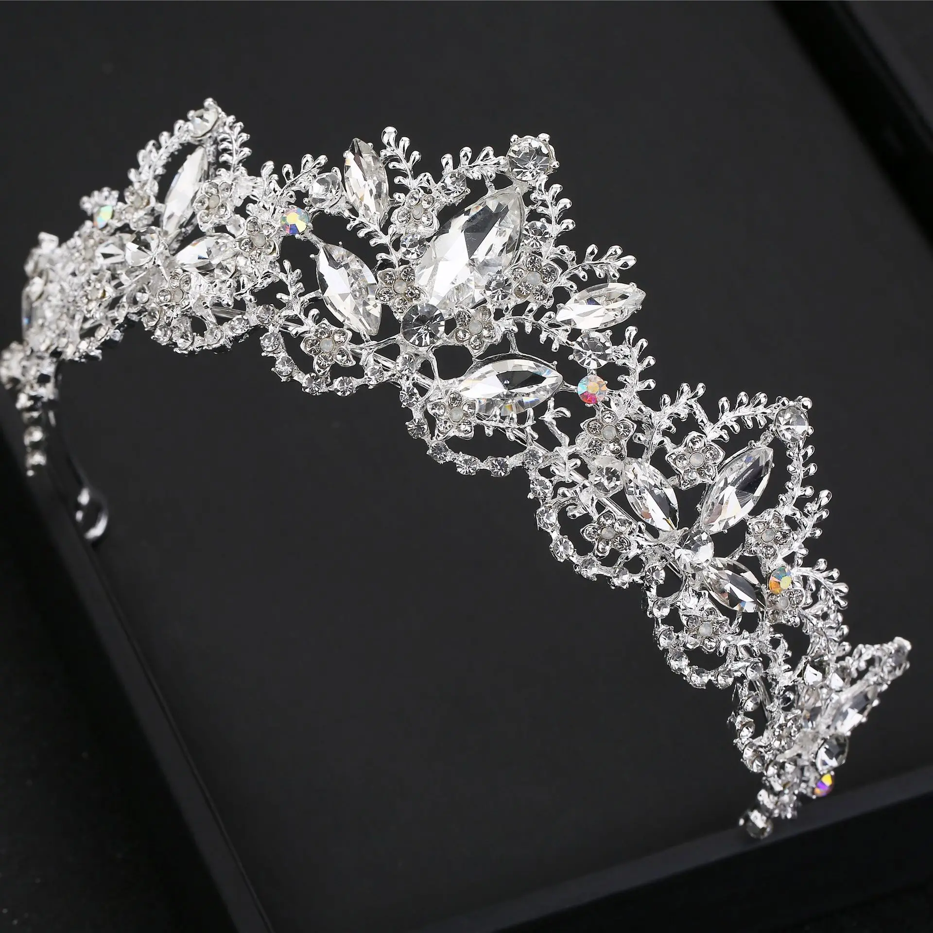 HPG71 High quality Crystal Tiaras wedding Rhinestones Tiaras for Bride