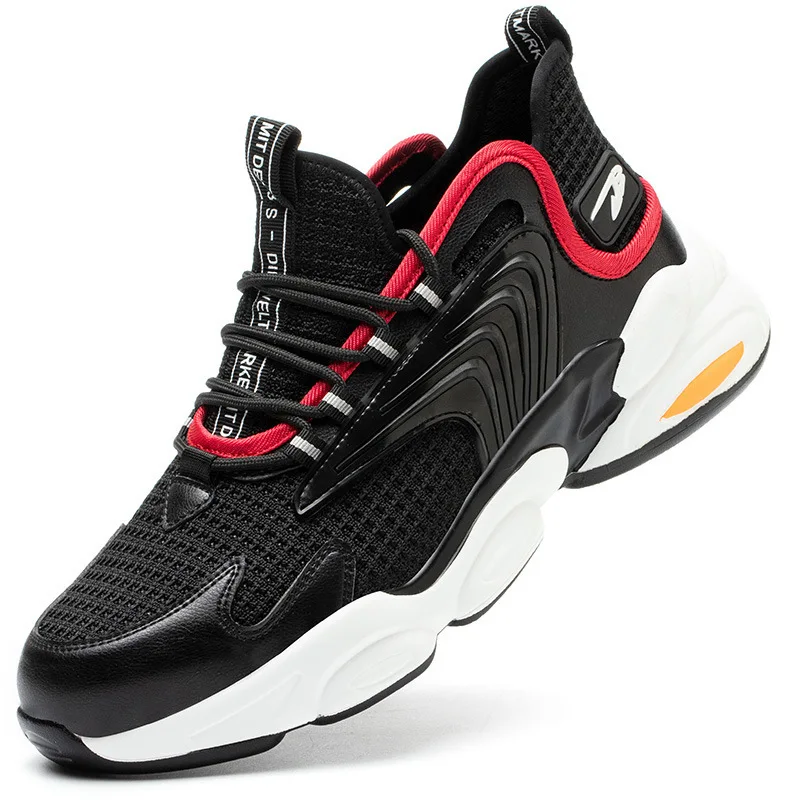 New Steel Toe Anti Smashing Anti Piercing Soft Breathable Wear Resistant and Non Slip Safety Shoes for Men