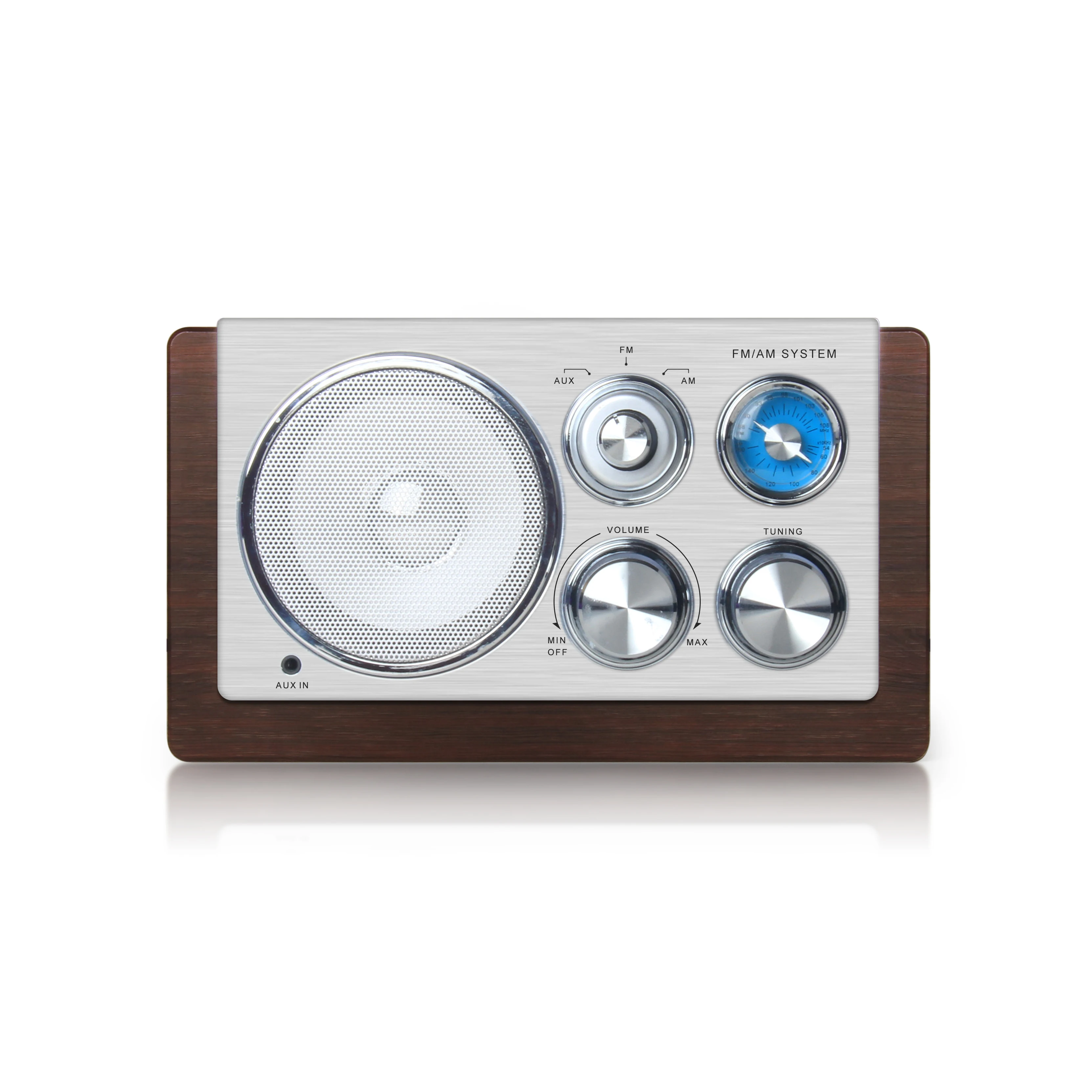2020 All New Vintage Portable Speaker Fm Radio Antique Design Wooden Radio